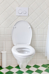 white toilet in a bathroom