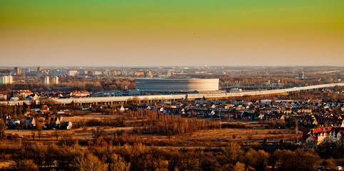 wroclaw aerial view