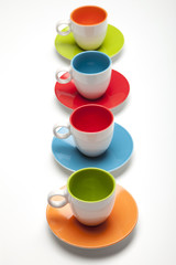 four cups and four colors