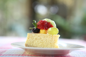 Fruit cheese cake