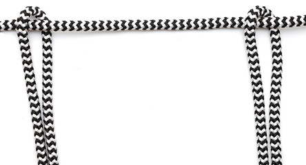 frame made from rope isolated on white