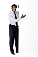 businessman presenting