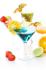 Party cocktails and longdrinks