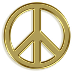 Ícone dourado - paz