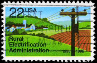 USA - CIRCA 1985 Rural Electrification