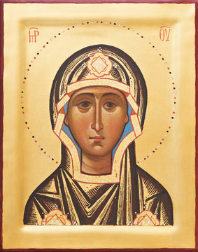 Religious Orthodox icon of The God mother