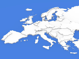 Obraz premium Map of Europe