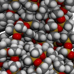 Molecule of polydimethylsiloxane