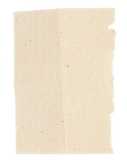 Natural paper folded in four