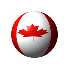 ball from canada flag