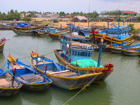 Vietnam, Phan Thiet fishing harbor