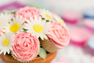 Obraz na płótnie Canvas cupcake bouquet