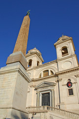 obelisks Sallustiano and Trinità dei Monti church