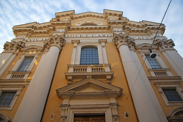 Obraz premium Rome, Saint Ambrogio and Carlo Borromeo basilica