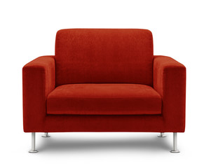 sofa seat isolated on white background