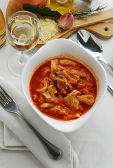 Tripes in salsa di tomate e parmigiano