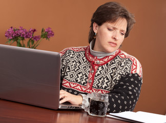 Woman Working from home