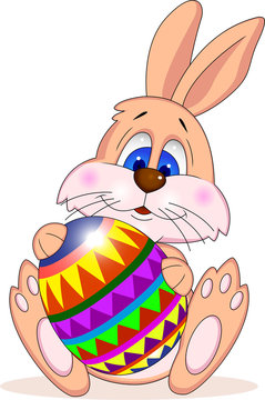 Easter rabit with easter egg