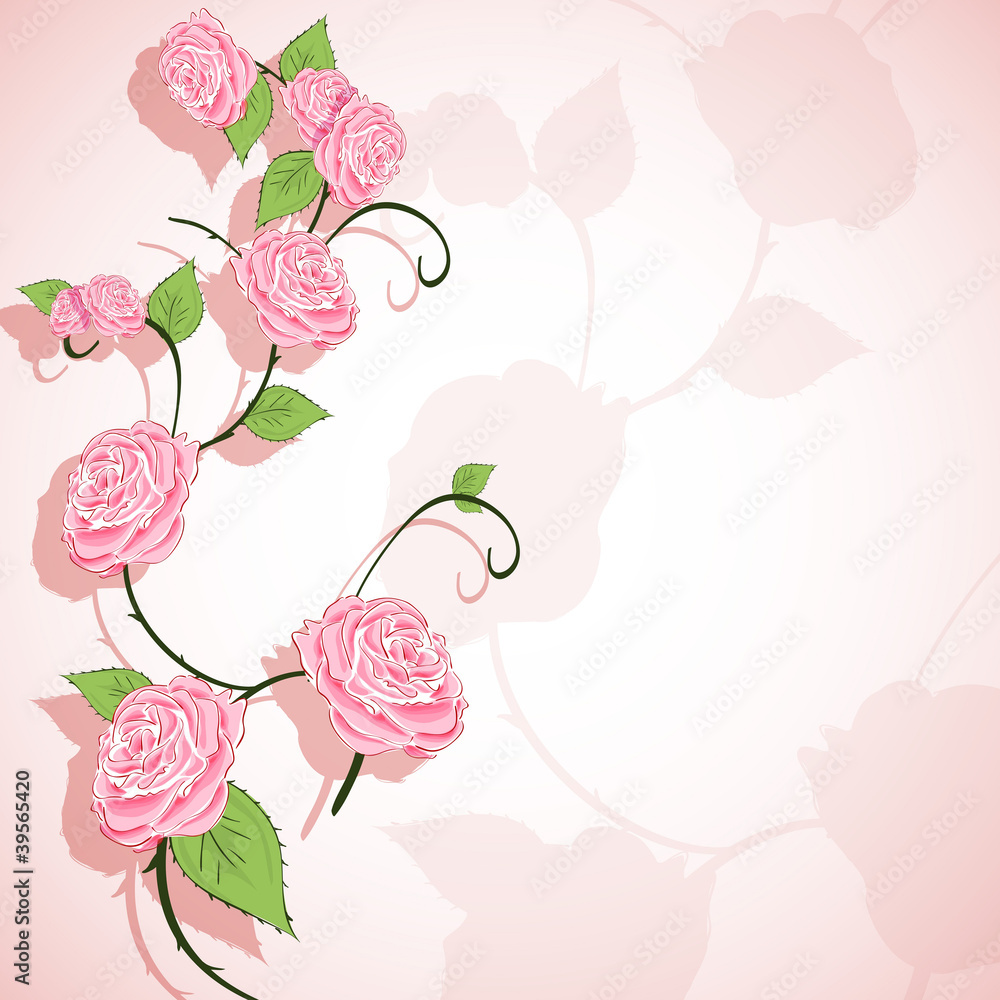 Poster floral background