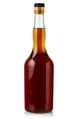 The bottle on a white background.