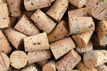 Corks of bottle background
