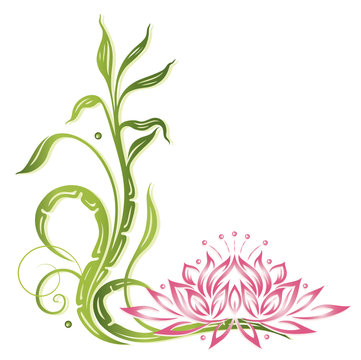 Bambus, Lotus, Yoga, Wellness, Glück, Meditation