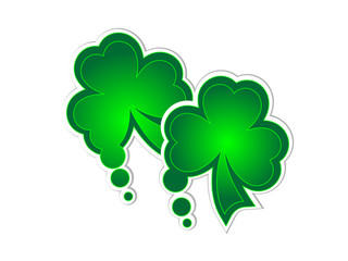 Fototapeta premium Clover stickers