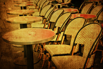 old-fashioned Cafe terrace