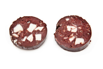 Black pudding or blood sausage.