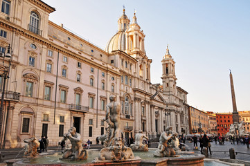 Fototapeta na wymiar Piazza Navona, Rzym