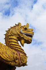 Fototapeta na wymiar naga statue of thai temple,thailand