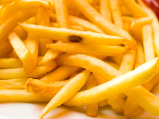 Golden French fries