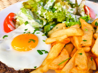 Egg and fries