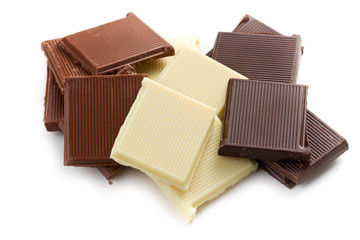 various chocolate bars