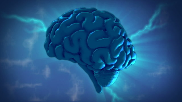 3D Motion Graphic of a Human Brain