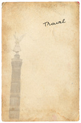 Old travel postcard