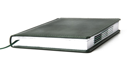 Notebook on a white background