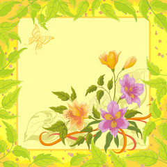 Floral background, alstroemeria