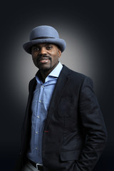 African american cute black young man