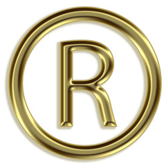 Ícone dourado - marca registada