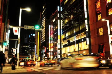 Poster Tokio bij nacht © Lucian Milasan