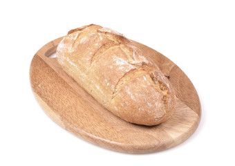Bread loafs variety isolated on white background