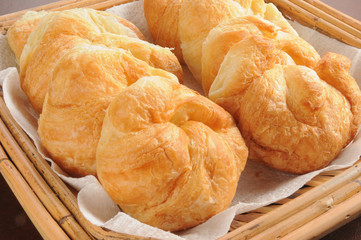 Buttery croissants
