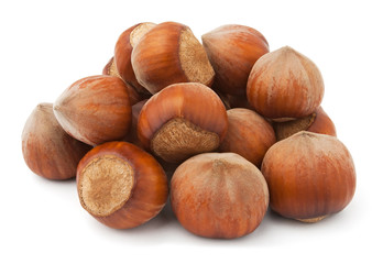 hazelnuts pile