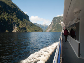 Notre bateau dans le fjord