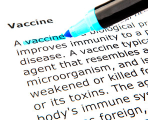 Obraz premium Vaccine