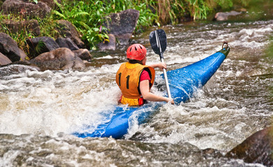 white water kayaking