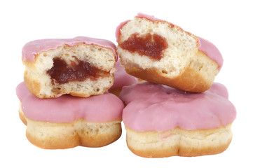 donut with pink frosting