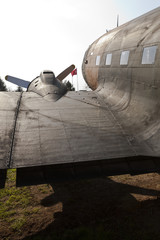 A  view of a propeller plane