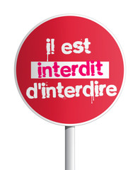 Il est interdit d'interdire